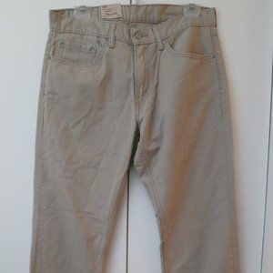 Genuine Levis Strauss Men's 559 Relaxed Straight Fit Tan Jeans-32 x 30-New w/tag